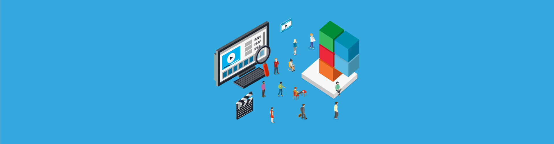 Abstract colorful design symbolizing dynamic and versatile digital marketing tools
