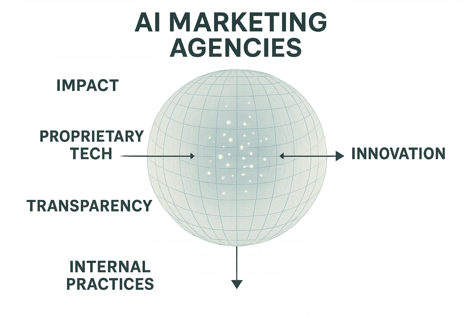Diagram of key metrics to evaluate AI marketing agencies